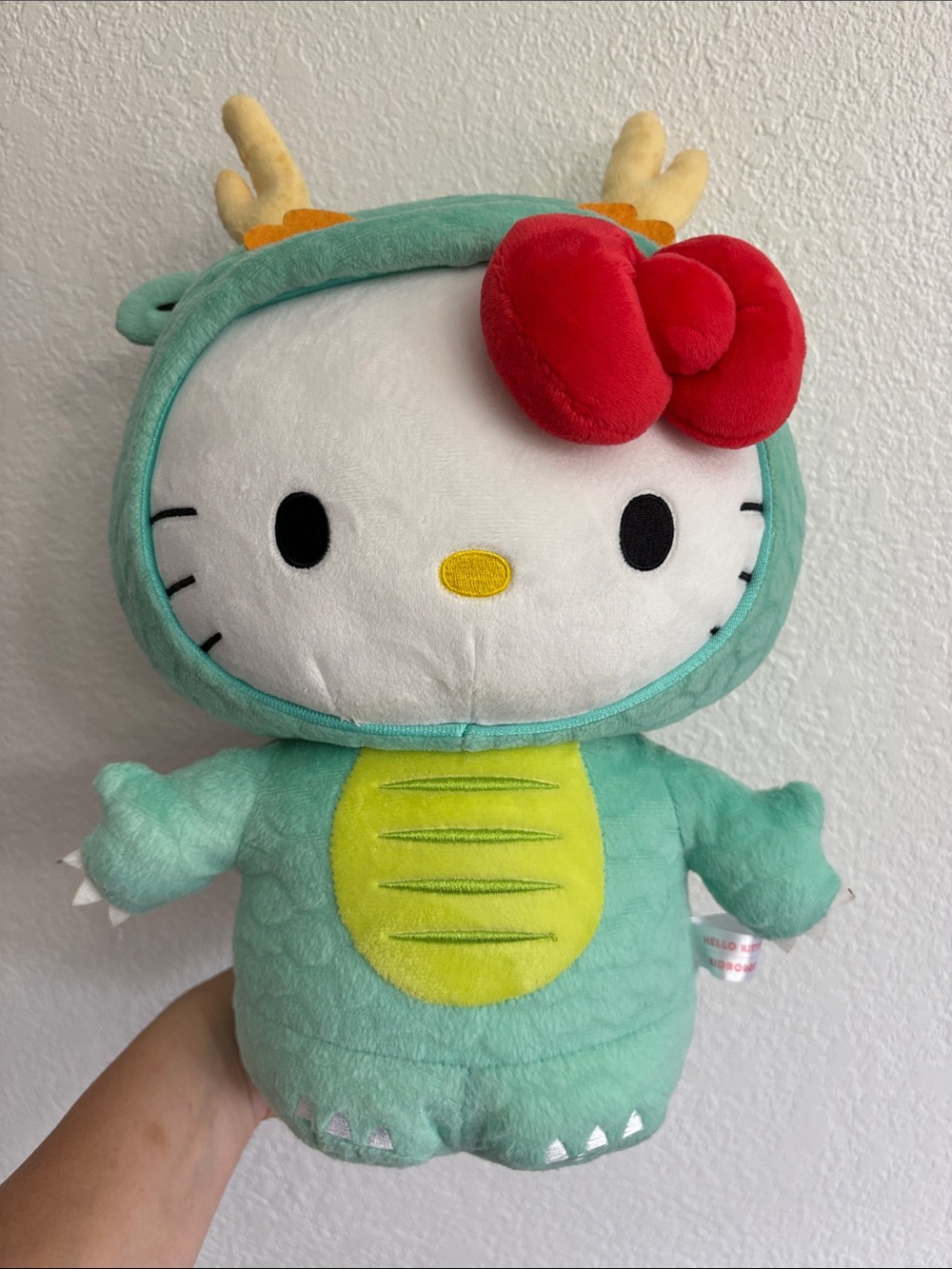 Hello Kitty Kid Robot Plush with Red Bow
